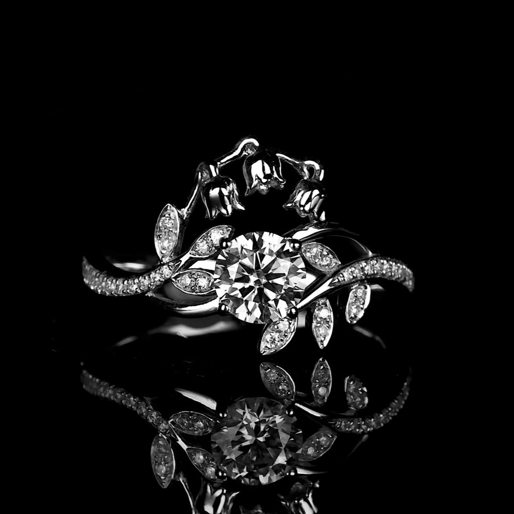 Lily of the Valley Engagement Ring