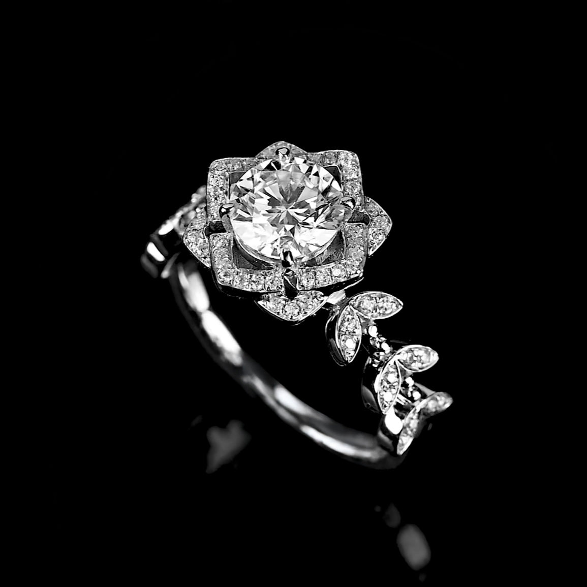 Bay Laurel Engagement Ring
