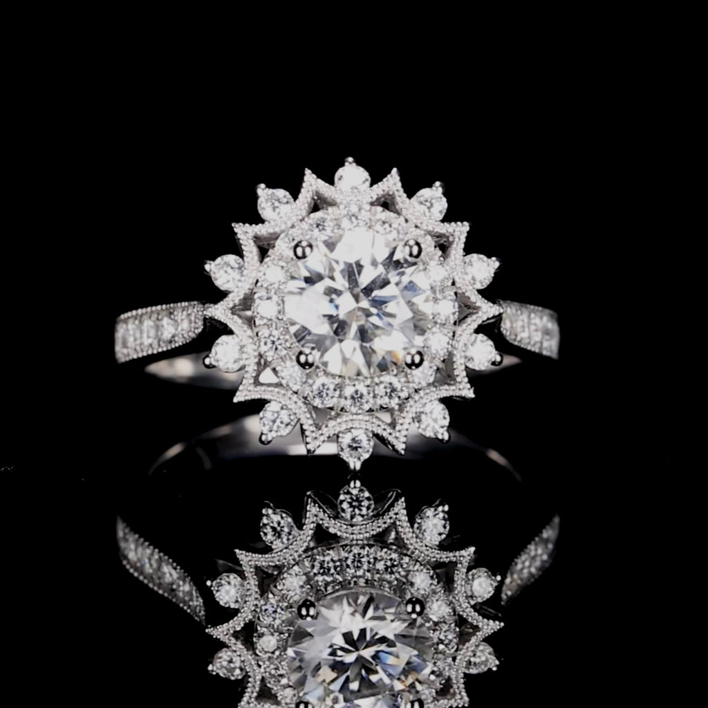 Snowflake Engagement Ring