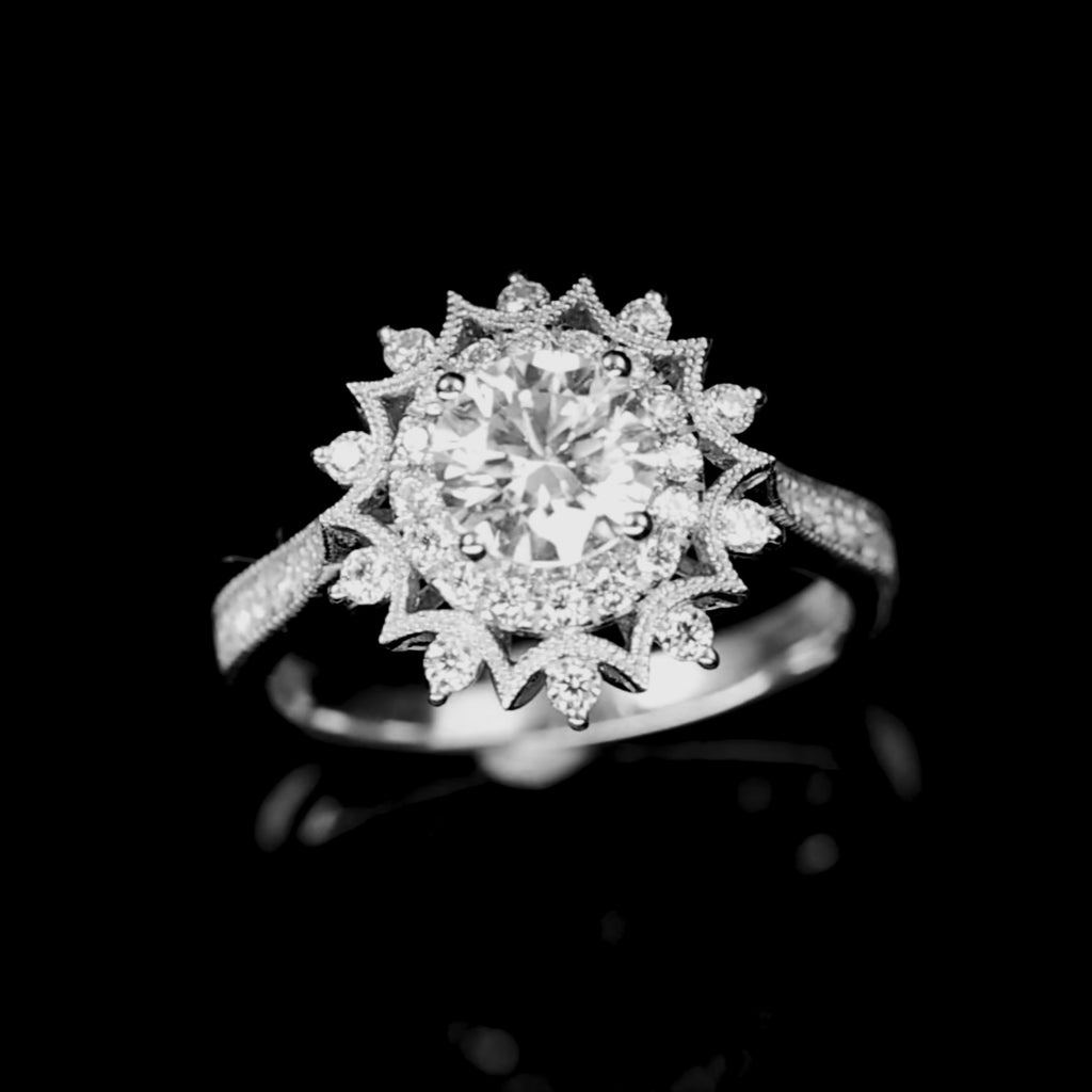 Snowflake Engagement Ring