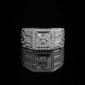 18K 1.5ct Princess Cut Luxury Men's Ring