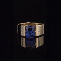 18K 2CT Sapphire Men's Ring