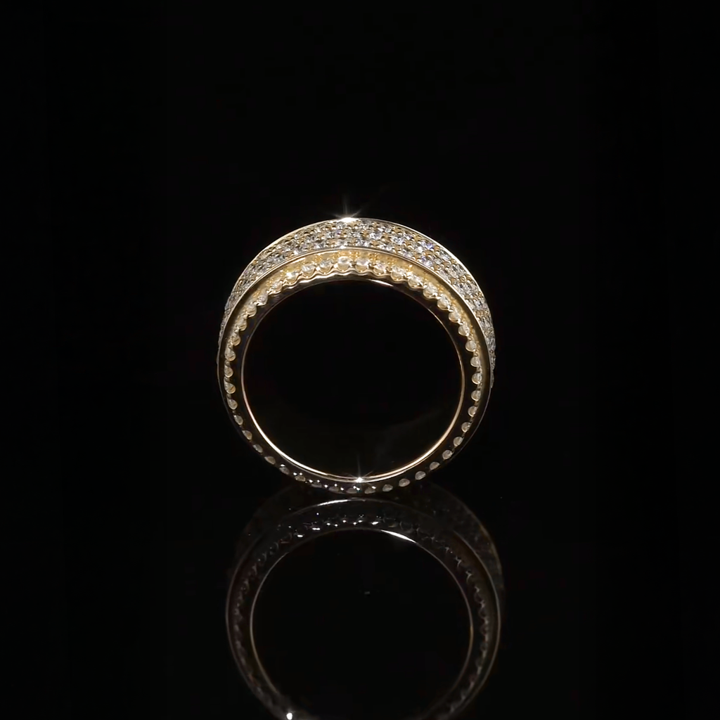 18K Rotating Pavé Diamond Men's Ring