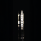 Eternal Princess Cut Diamond Black Enamel Men's Ring