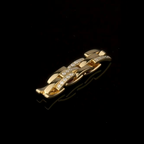 18K Gold Watch Strap Diamond Men's Ring