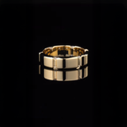 18K Square Geometric Men's Ring
